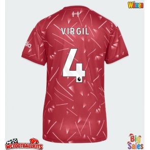 Liverpool Virgil van Dijk #4 Replica Home Stadium Shirt for Women 2026-27 Short Sleeve